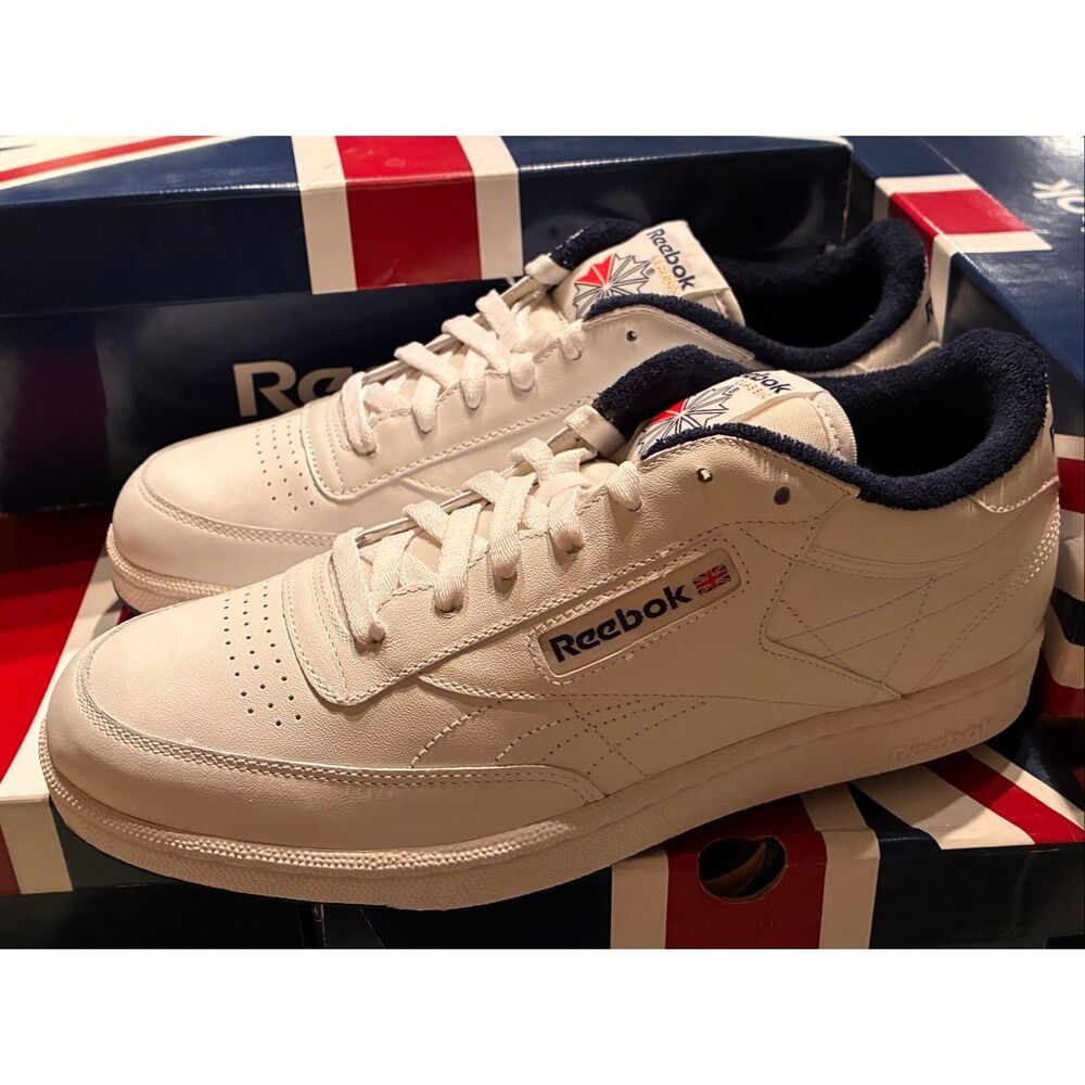 Reebok White Sneakers Club C Classic Men Size 81/2